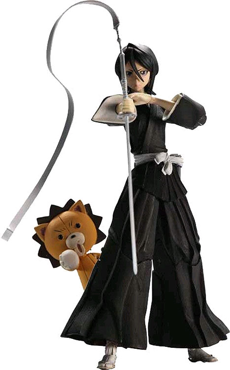 figurine - rukia kuchiki et kon - bleach - play arts kaï - action figure