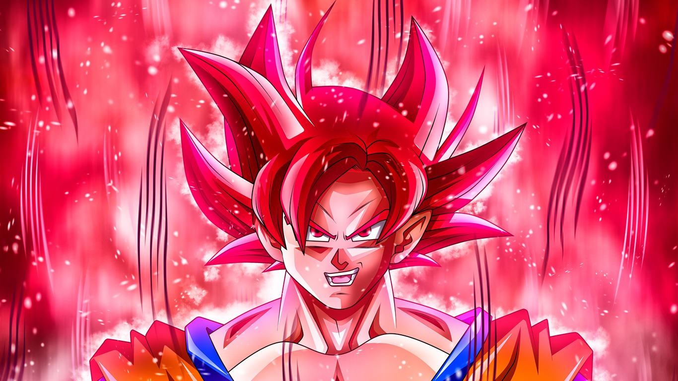 Goku super saiyan god rouge