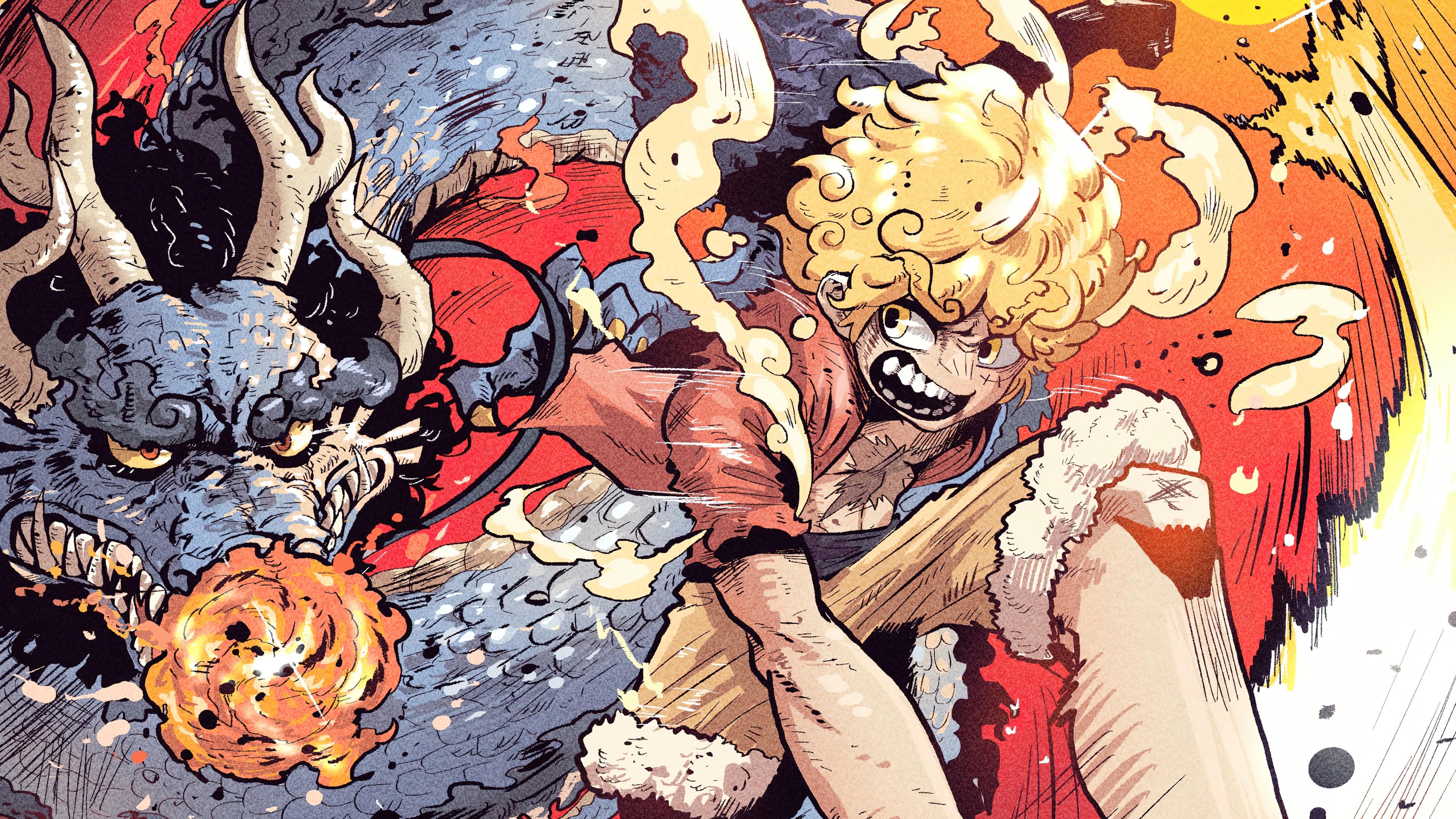 Luffy pouvoir gear 5 kaido