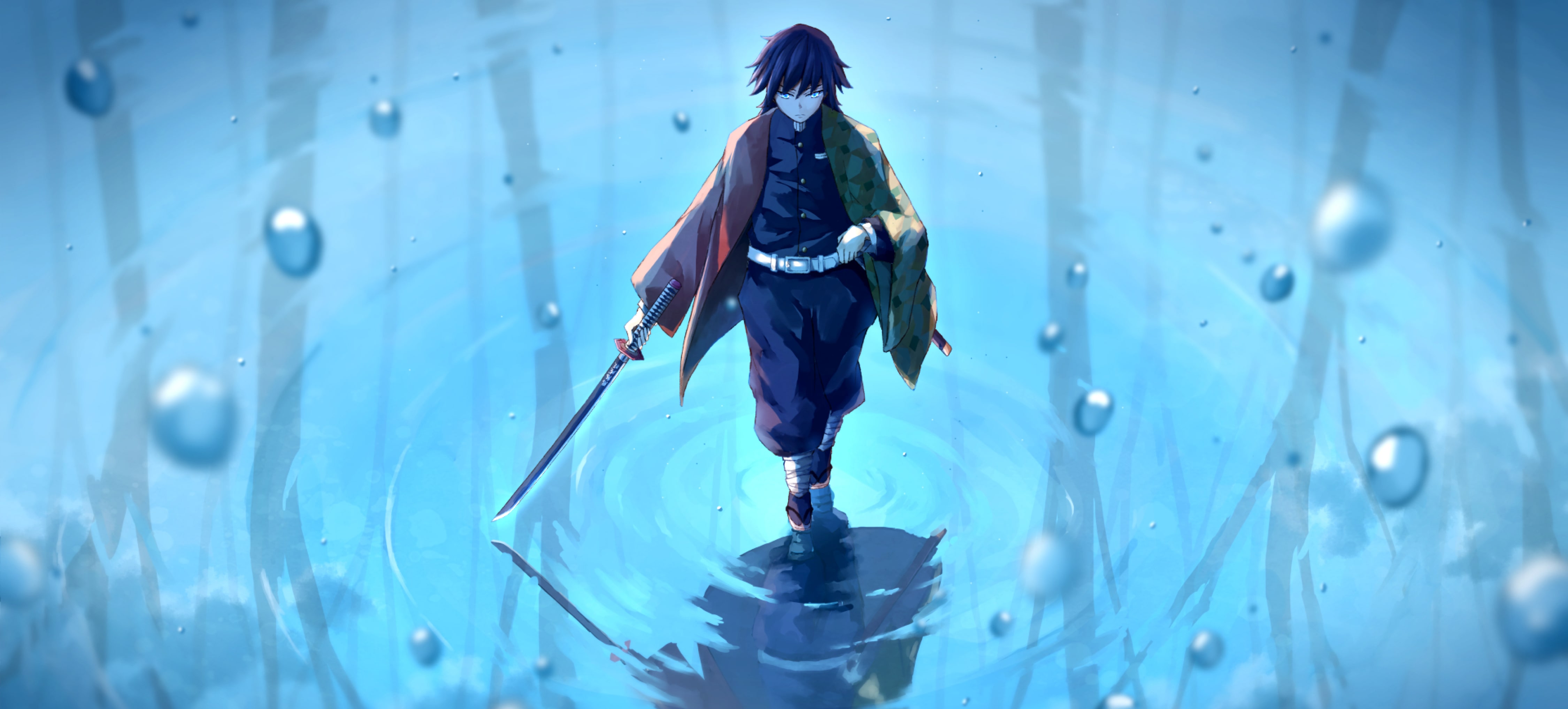 bannière giyu tomioka pilier eau