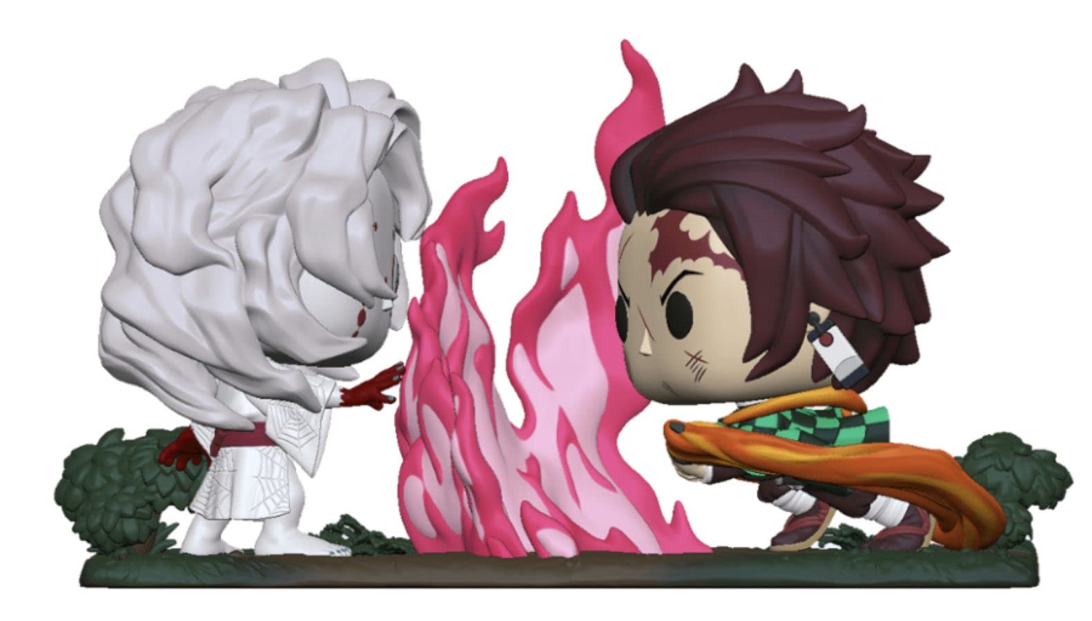 funko pop moment: demon slayer- tanjiro vs. rui 49009 multicolore