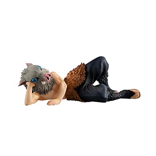 megahouse demon slayer kimetsu no yaiba g.e.m. pvc statue inosuke palm size edition 13 cm