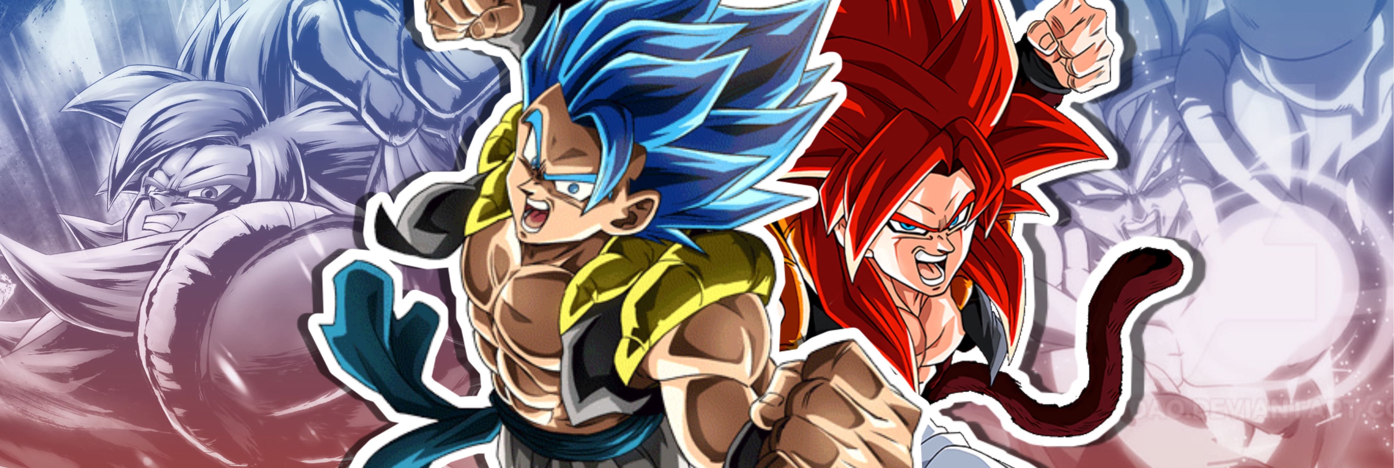 Bannière Gogeta SSJ4 et Blue 