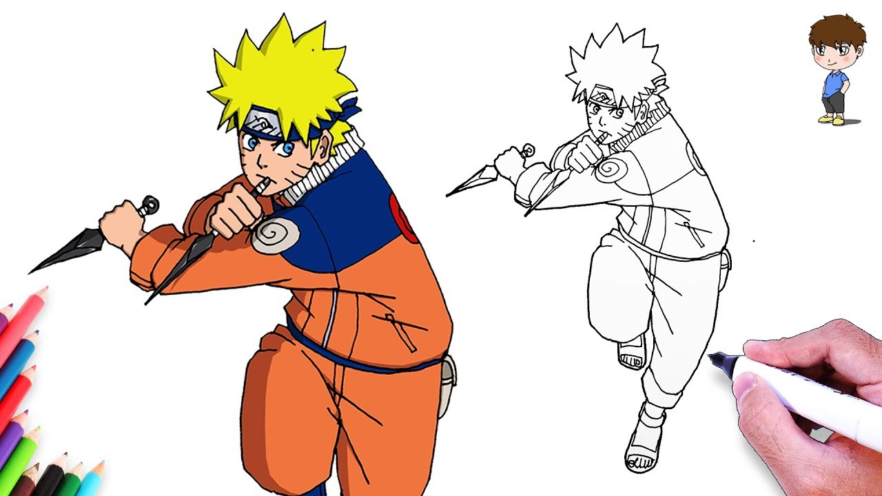 Comment dessiner facilement le personnage naruto uzumaki