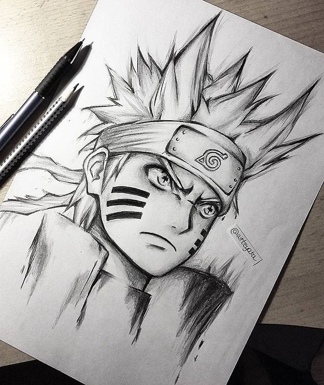 Dessin de naruto uzumaki kyubi