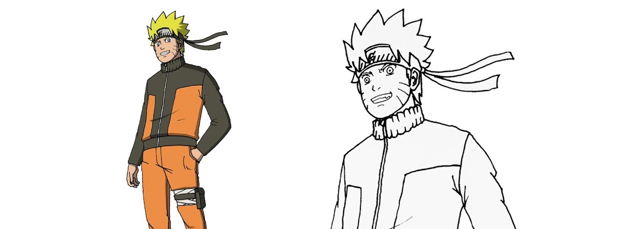 Dessiner naruto adulte au crayon