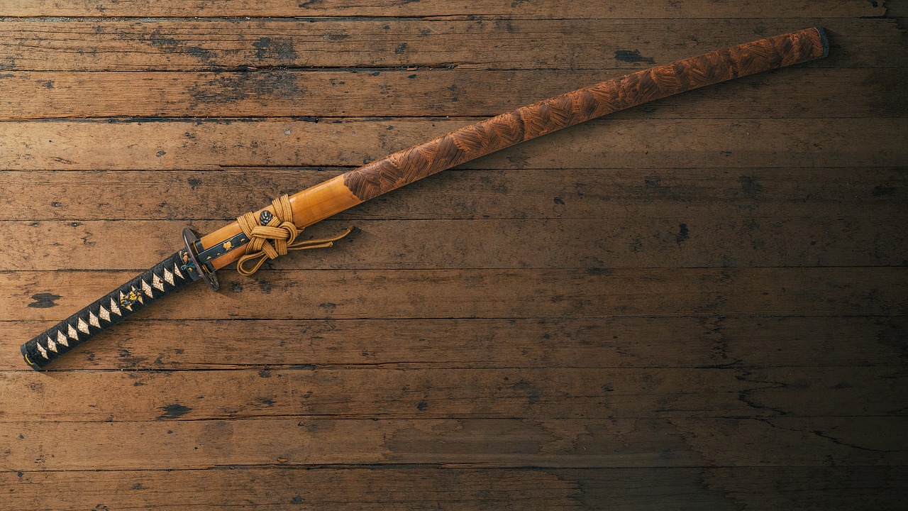 katana japonais gravures bois