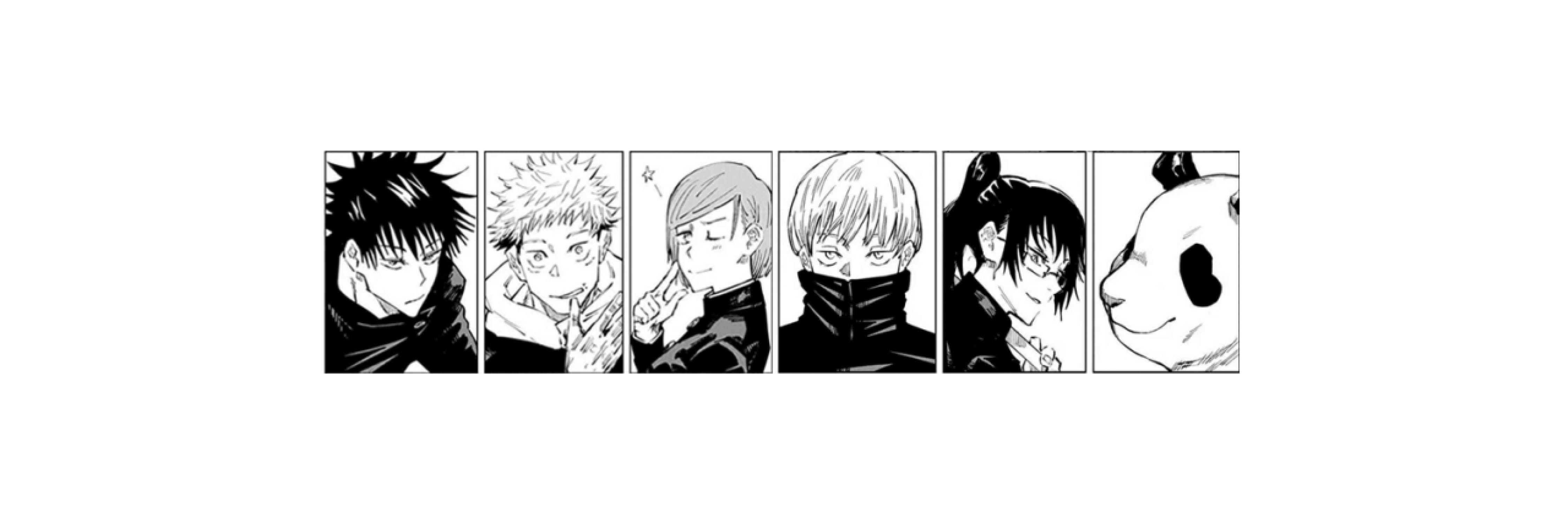 Bannière jujutsu kaisen exorcistes 