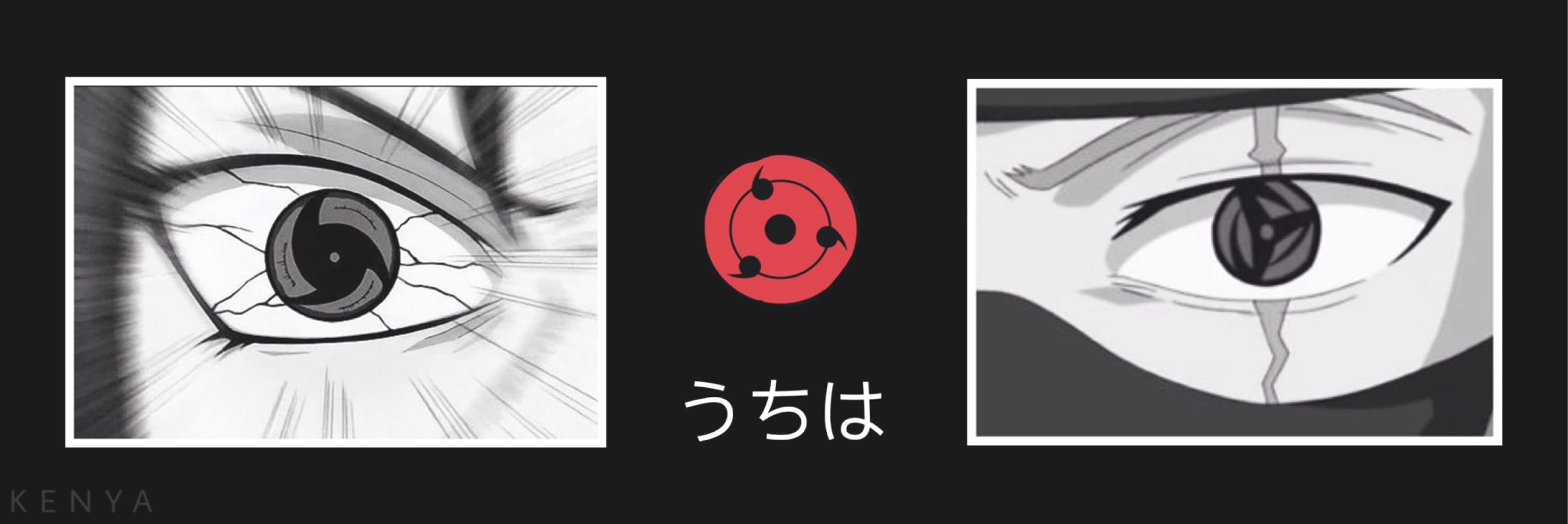 Bannière sharingan kakashi et itachi