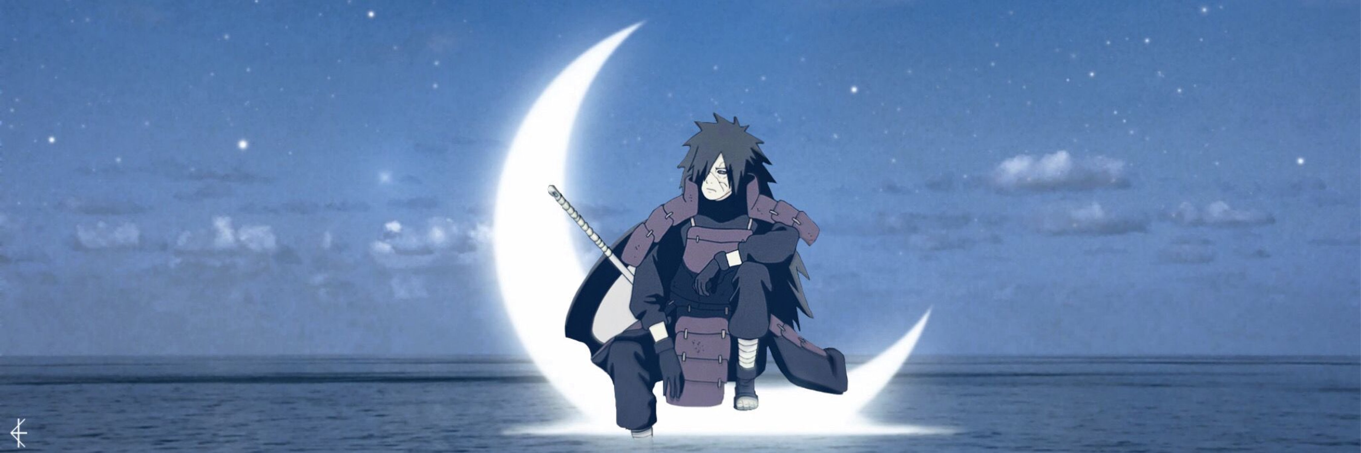 Bannière madara uchiha lune