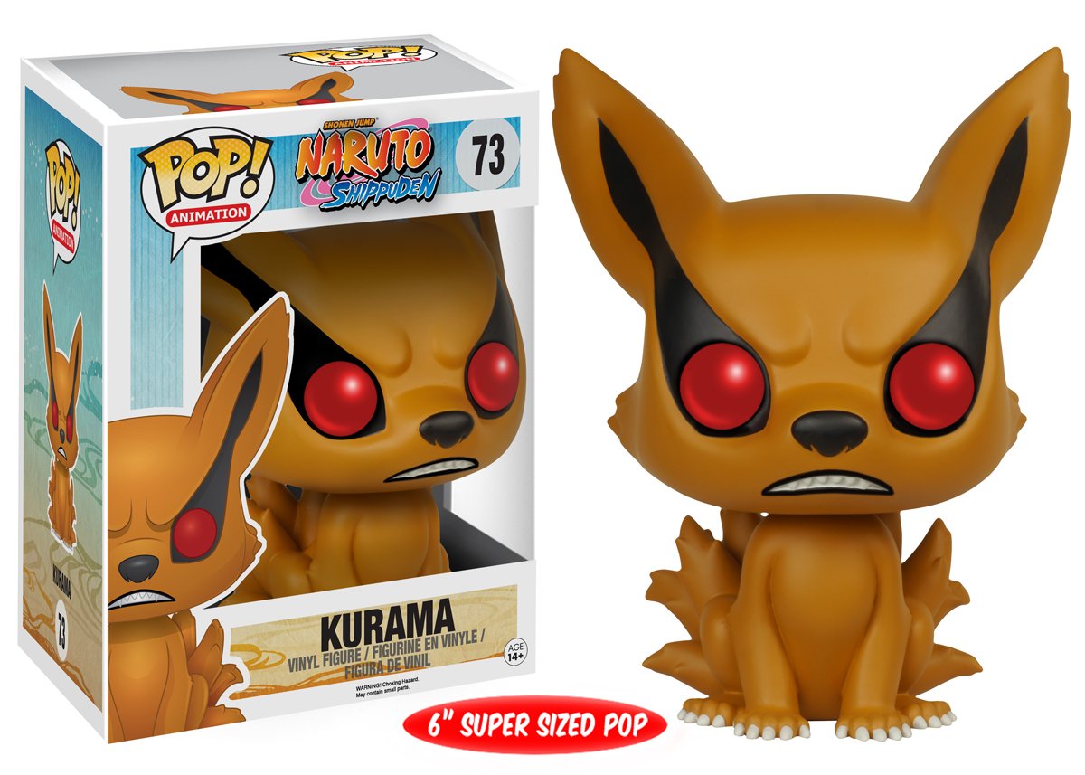 funko 6368 naruto shippuden 6368 6 inch "pop vinyl kurama" toy