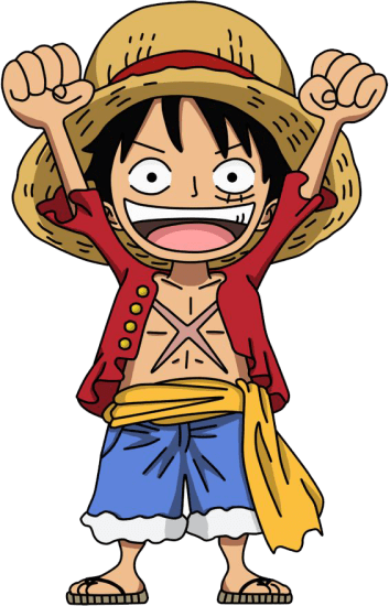 Luffy en Chibi dans One Piece