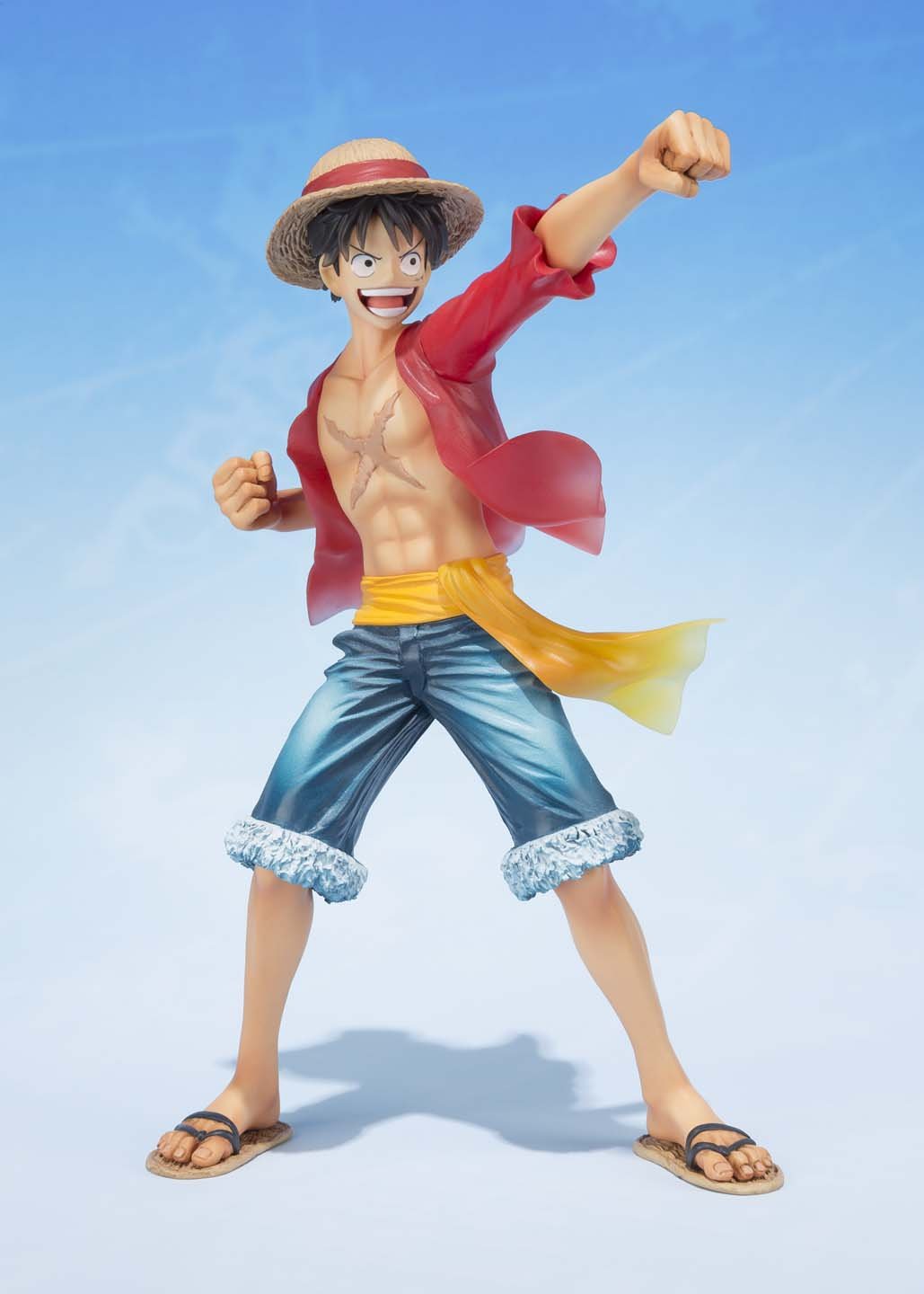 figurine 'one piece zero' - monkey d luffy - version 5ème anniversaire