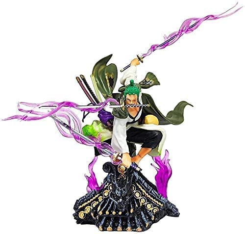 anime one piece figurine roronoa zoro figure trois couteaux big thousand world collection de figurine en pvc land of wano country modèle figurine décoration gâteau voiture ornements 20cm