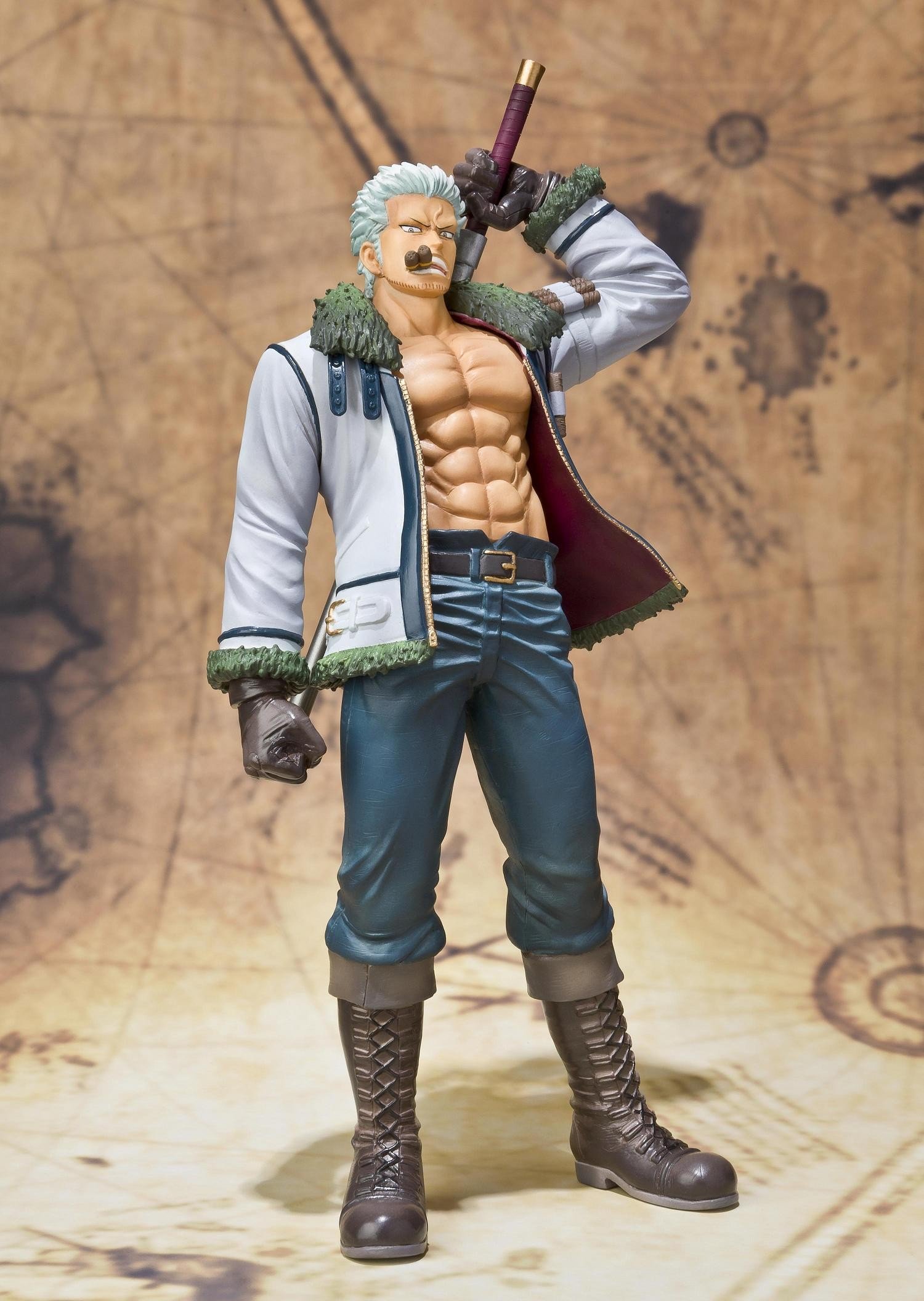 one piece zero vice admiral smoker "the white hunter" figuarts